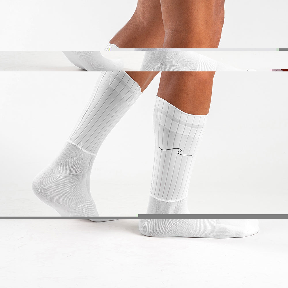 Medias Ciclismo aero blanca