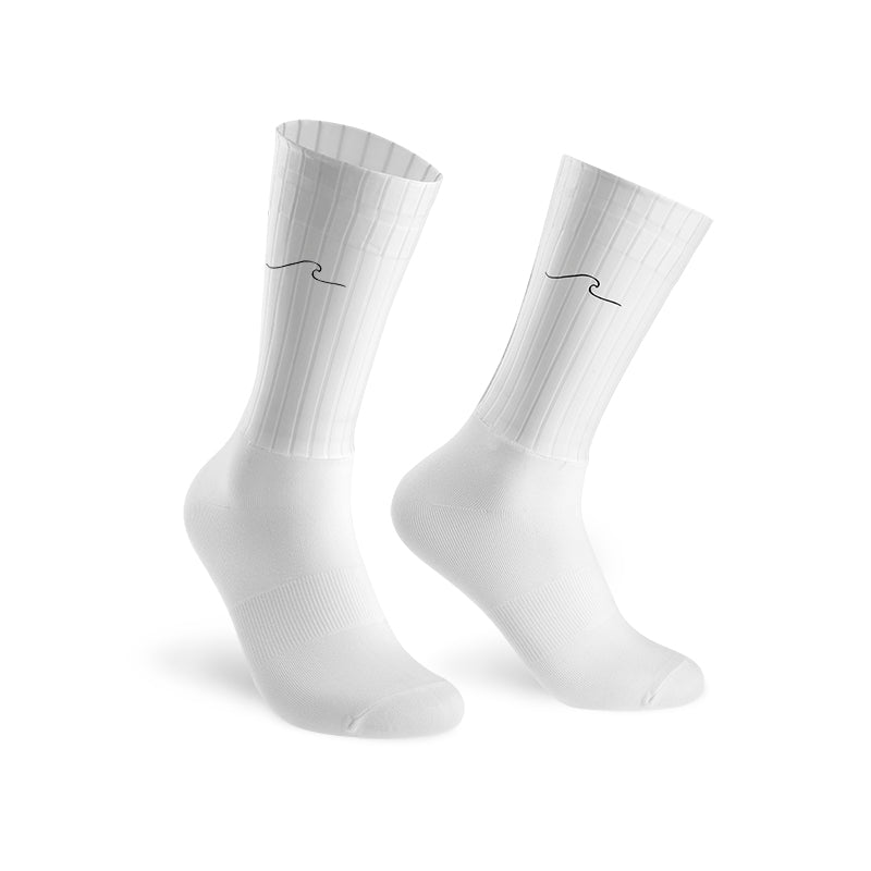 Medias Ciclismo aero blanca